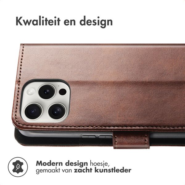 imoshion Luxe Bookcase Apple iPhone 13 Pro Max - Donkerbruin