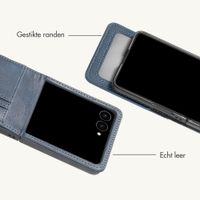 imoshion Luxe Bookcase Samsung Galaxy Z Flip 8 - Donkerblauw
