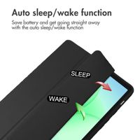 imoshion Trifold Hard Case Book Cover Samsung Galaxy Tab A11 Plus - Black