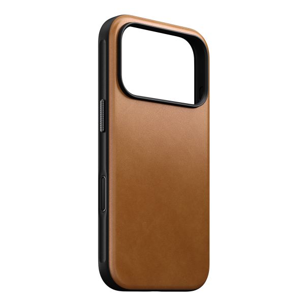 Nomad Modern Leather Case met MagSafe Apple iPhone 17 Pro - English Tan