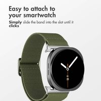 imoshion Elastic Nylon Band Samsung Galaxy Watch 9 (40/44mm) / Watch 8 (40/44mm) / Classic (46mm) - Green