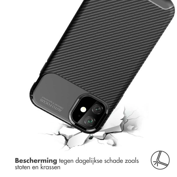 imoshion Carbon Softcase Backcover iPhone 11 - Zwart