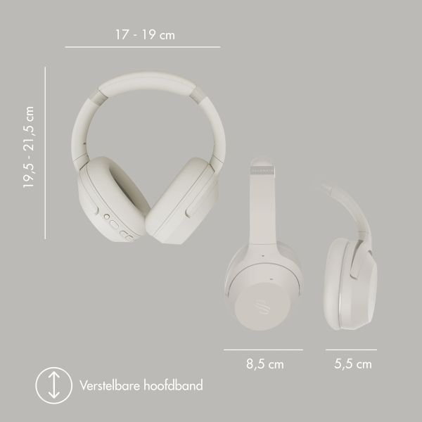 Selencia Urban Play Draadloze Koptelefoon - Active Noise Cancelling (ANC) - Met Opbergcase - Melody Mist