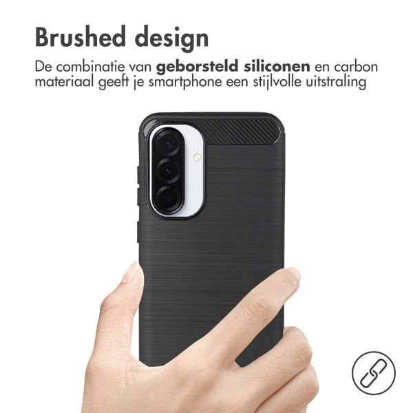 imoshion Brushed Backcover Samsung Galaxy A37 (5G) - Zwart