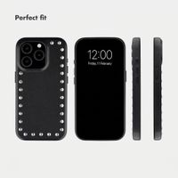 Selencia Studs Back Cover with MagSafe Apple iPhone 15 Pro - Velvet Black