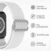 imoshion Nylon geweven bandje Apple Watch Series 1 t/m 11 / SE / Ultra (44/45/46/49 mm) - Wit