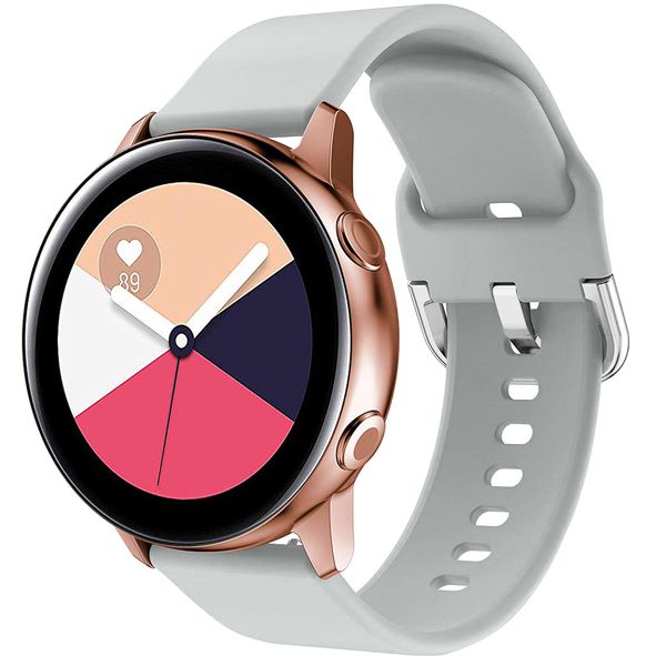 imoshion Siliconen bandje Samsung Galaxy Watch 4 / 5 / 6 / 7 / FE (20 mm) - Lichtgrijs