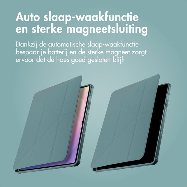 imoshion Origami Bookcase Samsung Galaxy Tab S9 11.0 inch / S10 Lite / S10 FE / S9 FE 10.9 inch - Donkergroen