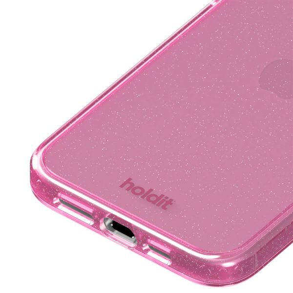 Holdit Glitter Case iPhone 15 Pro - Pink