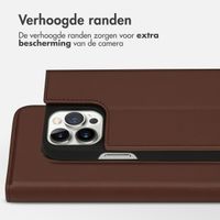 Accezz Premium Leather Slim Bookcase Apple iPhone 13 Pro Max - Bruin
