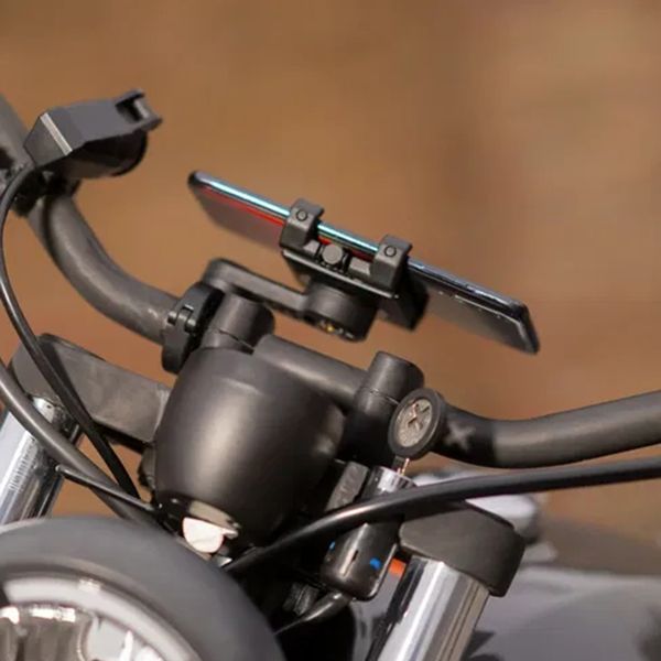 SP Connect Moto Bundle LT met Universal Clamp SPC+ Telefoonhouder Motor - Zwart