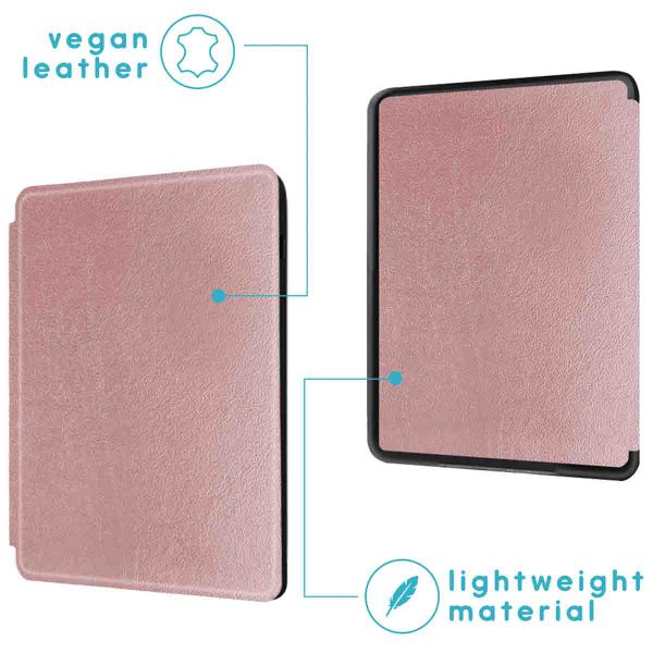 imoshion Slim Hard Case Bookcase Amazon Kindle (2024) / Amazon Kindle (2022) 11th gen - Rosé Goud