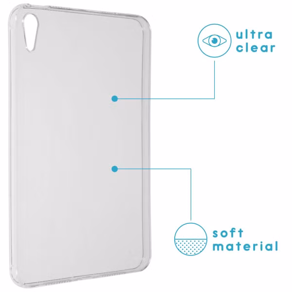 imoshion Softcase Backcover Apple iPad Mini 7 (2024) / iPad Mini 6 (2021) - Transparant