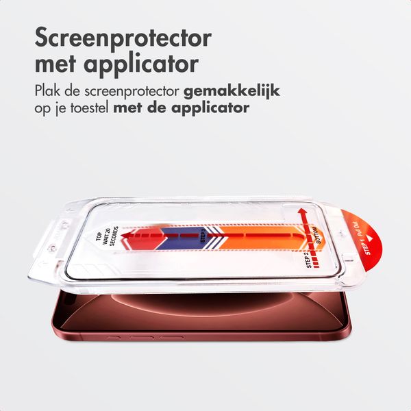 Accezz Gehard Glas Screenprotector met Applicator - 2-pack Apple iPhone 18 Pro Max / 17 Pro Max