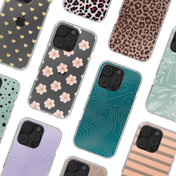 imoshion Design hoesje Apple iPhone 16 Pro - Floral Peach