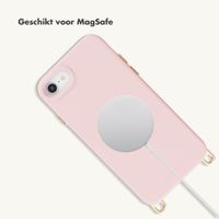 Selencia Rivièra MagSafe Backcover met afneembare haakjes Apple iPhone SE (2022 / 2020) / 8 / 7 / 6(s) - Sorbet Pink