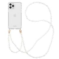 imoshion Backcover met koord + armband iPhone 12 Pro Max - Parels Hartjes