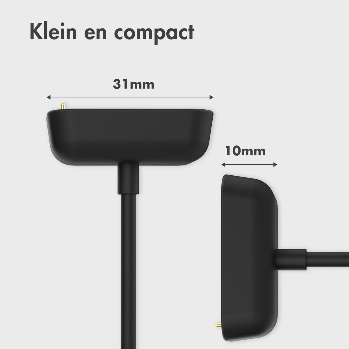 RUXELY Cargador para Fitbit Charge 6/Charge 5/Luxe,USB C Cable de Carga,Cable de Repuesto,Tipo C Base de Carga Portátil Adaptador Cargador para Fitbit Charge 6/Charge 5/Luxe Smartwatch,Negro
