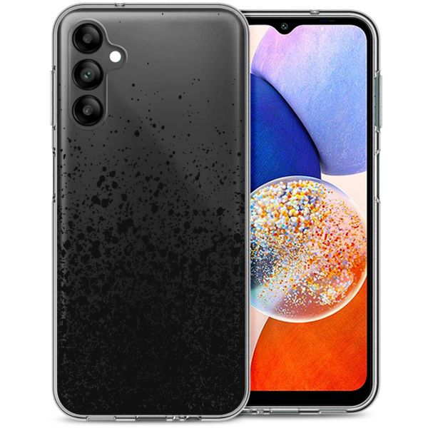 imoshion Design hoesje Samsung Galaxy A14 (5G/4G) - Spetters - Zwart