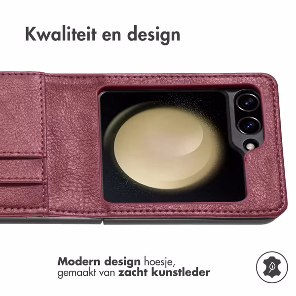 imoshion Luxe Bookcase Samsung Galaxy Z Flip 6 - Bordeaux