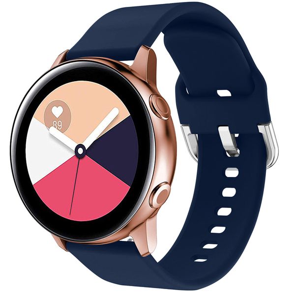 imoshion Siliconen bandje Galaxy Watch 40/42mm / Active 2 42/44mm / Watch 3 41mm - Donkerblauw