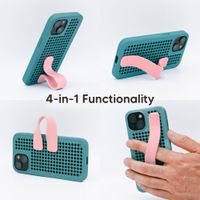 Callbuddy Hoesje met Strap Apple iPhone 17e / 16e / 15 / 14 / 13 - Miami Vice