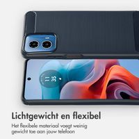 imoshion Brushed Backcover Motorola Moto G34 - Donkerblauw