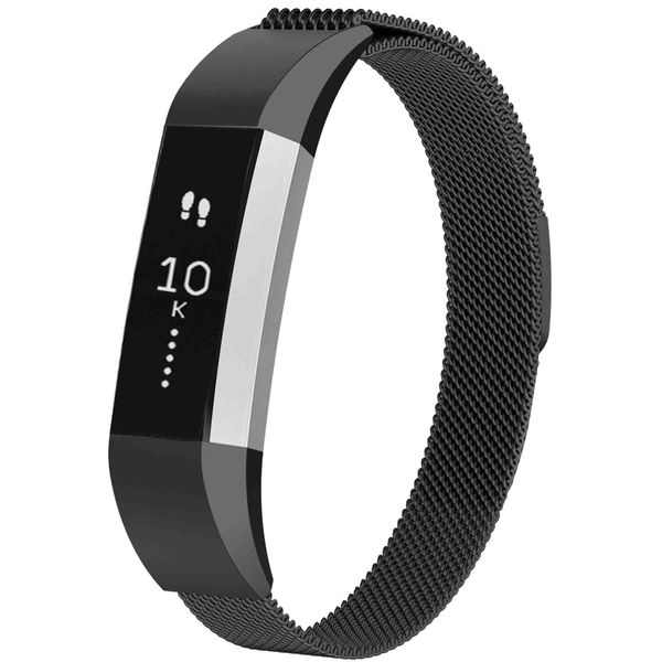 imoshion Milanees magnetisch bandje Fitbit Alta (HR) - Maat S - Zwart