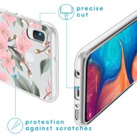 imoshion Design hoesje Samsung Galaxy A20e - Bloem - Roze / Groen