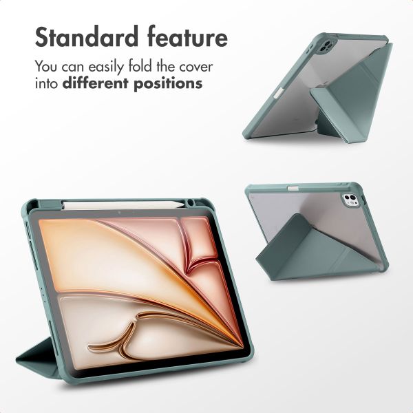 imoshion Origami Bookcase Apple iPad Pro 13 (2025) M5 / (2024) M4 - Dark Green