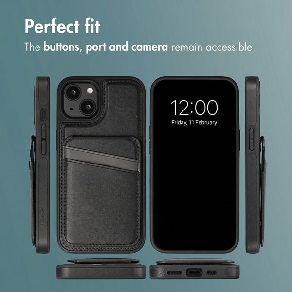 imoshion Back Cover with Card Holder and Stand Apple iPhone 14 - Black