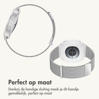 imoshion Milanees magnetisch bandje Samsung Galaxy Watch 9 (40/44mm) / Watch 8 (40/44mm) / Classic (46mm) - Zilver