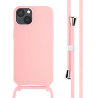 imoshion Silicone Case with Strap Apple iPhone 13 - Pink