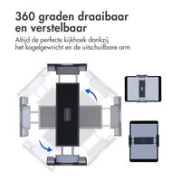 Accezz Tablet houder auto - Dashboard of voorruit - Verstelbaar - Universeel - Zwart