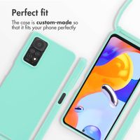imoshion Siliconen hoesje met koord Xiaomi Redmi Note 11 Pro - Mintgroen