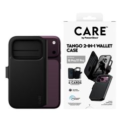 CARE by PanzerGlass Tango 2 in 1 Wallet Case MagSafe Apple iPhone 18 Pro / 17 Pro - Zwart