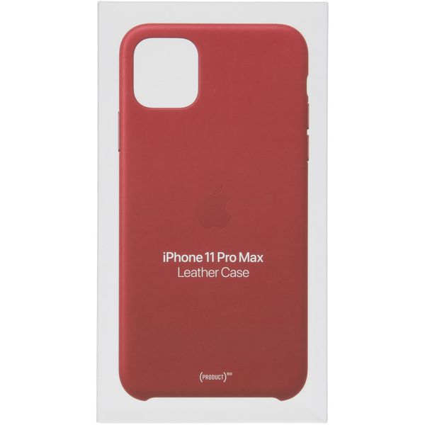 Apple Leather Backcover iPhone 11 Pro Max - Red