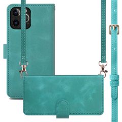 imoshion Bookcase with Strap Apple iPhone 12 (Pro) - Turquoise