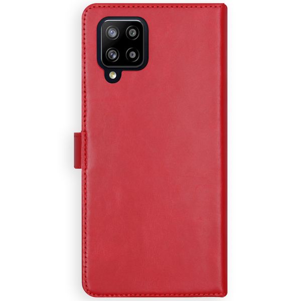 Selencia Echt Leren Bookcase Samsung Galaxy A42 - Rood