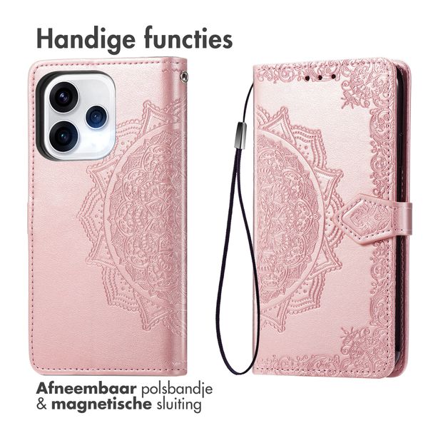 imoshion Mandala Bookcase Oppo Reno15 (5G) - Rose Gold