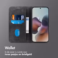 imoshion Slim Bookcase Motorola Moto G56 - Zwart