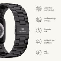 imoshion Stalen bandje Apple Watch | 44/45/46/49 mm - Zwart