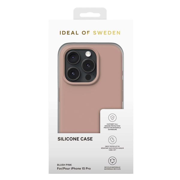 iDeal of Sweden Silicone Case Apple iPhone 15 Pro - Blush Pink