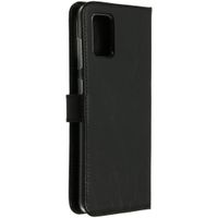 Selencia Echt Leren Bookcase Samsung Galaxy A71 - Zwart