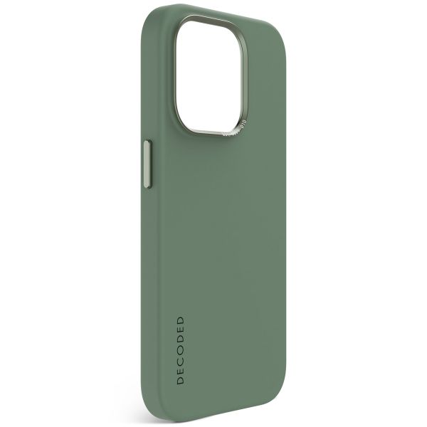 Decoded Silicone Backcover MagSafe Apple iPhone 15 Pro Max - Groen