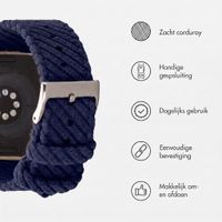 imoshion Corduroy bandje Apple Watch | 38/40/41/42 mm - Donkerblauw