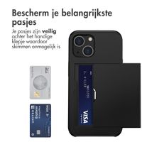 imoshion Backcover met pasjeshouder Apple iPhone 13 - Zwart