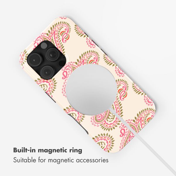 Selencia Vivid Back Cover with MagSafe Apple iPhone 16 Pro - Paisley Blush