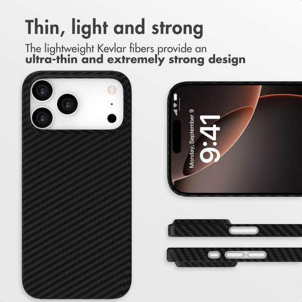 Accezz MagSafe Kevlar® Back Cover Apple iPhone 17 Pro Max - Black