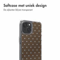 imoshion Design hoesje Apple iPhone 15 - Polka Dot Bruin